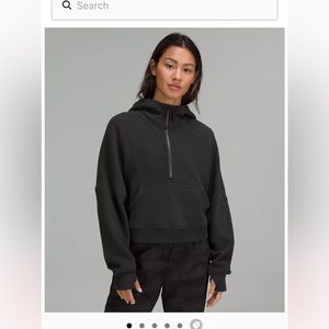 Lululemon cropped hooded sweatshirt